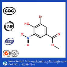 CAS 40258-72-8 China Entrega Segura 3-Bromo-4-Hidroxi-5-Nitrobenzoato de Metilo